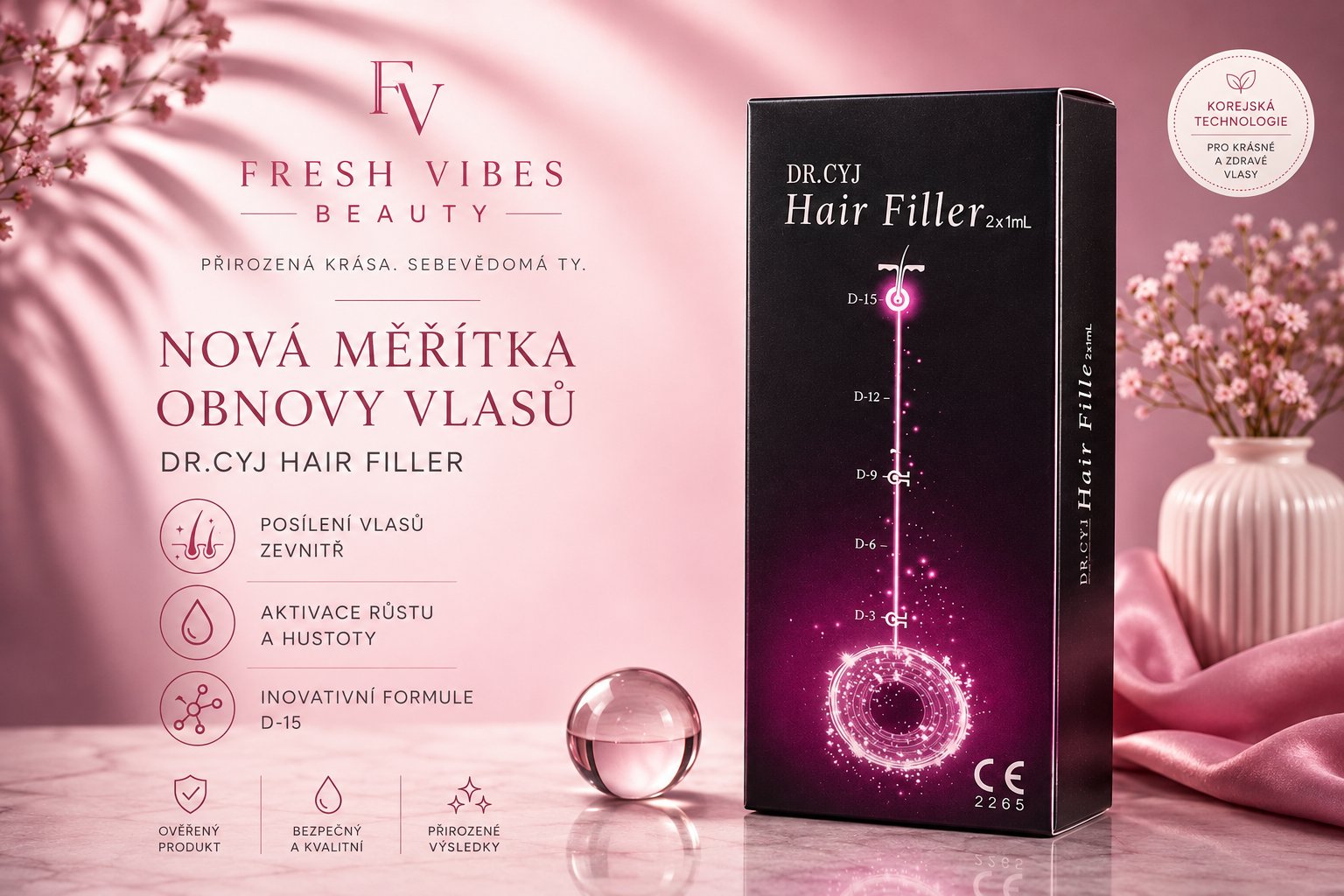 DR.CYJ Hair Filler — přípravek pro vlasovou pokožku, Fresh Vibes Beauty Praha