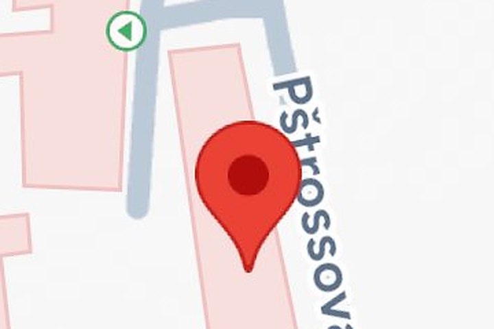 Mapa — Pštrossova 206/3, Praha 1